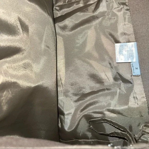 Light Brown / Gray Dress Skirt size 2 - Picture 6 of 11